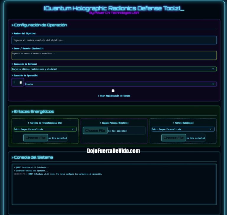 Programa Quantum Holographic Radionics Defense Toolz Con Inteligencia ...