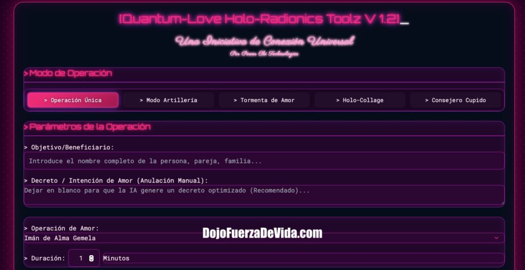 software radiónico del amor,radiónica cuántica,universo holográfico,inteligencia artificial,relaciones conscientes,sanar heridas emocionales,atraer alma gemela,chakra corazón,software de sanación,manifestar amor,IA radiónica,vibración del amor,frecuencia cuántica,decreetos para el amor,software espiritual,Quantum Love,herramienta energética,conexión espiritual,Fire Toolz,operaciones radiónicas de amor,software de pareja,energía cuántica,guía espiritual digital,sanar vínculos familiares,sanar relaciones tóxicas,nueva era tecnología espiritual,holograma del amor,chakra del corazón activado