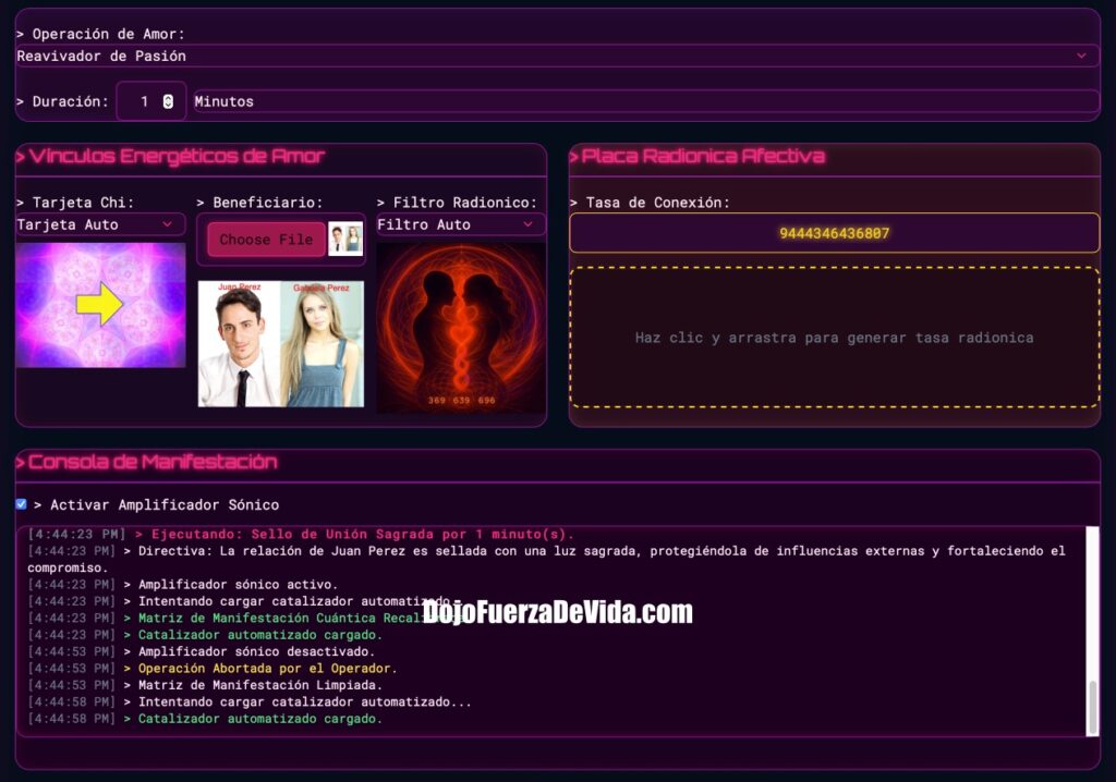 software radiónico del amor,radiónica cuántica,universo holográfico,inteligencia artificial,relaciones conscientes,sanar heridas emocionales,atraer alma gemela,chakra corazón,software de sanación,manifestar amor,IA radiónica,vibración del amor,frecuencia cuántica,decreetos para el amor,software espiritual,Quantum Love,herramienta energética,conexión espiritual,Fire Toolz,operaciones radiónicas de amor,software de pareja,energía cuántica,guía espiritual digital,sanar vínculos familiares,sanar relaciones tóxicas,nueva era tecnología espiritual,holograma del amor,chakra del corazón activado