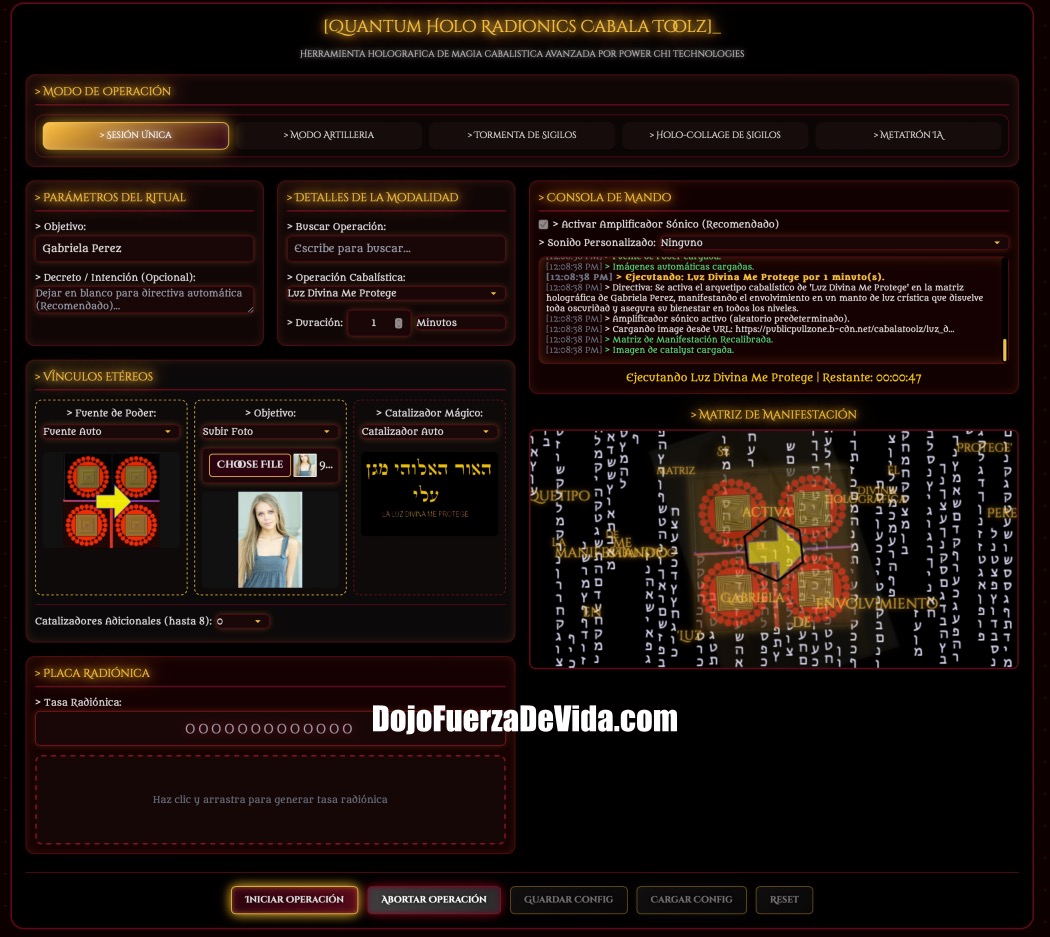 programa quantum holo radionics cabala toolz