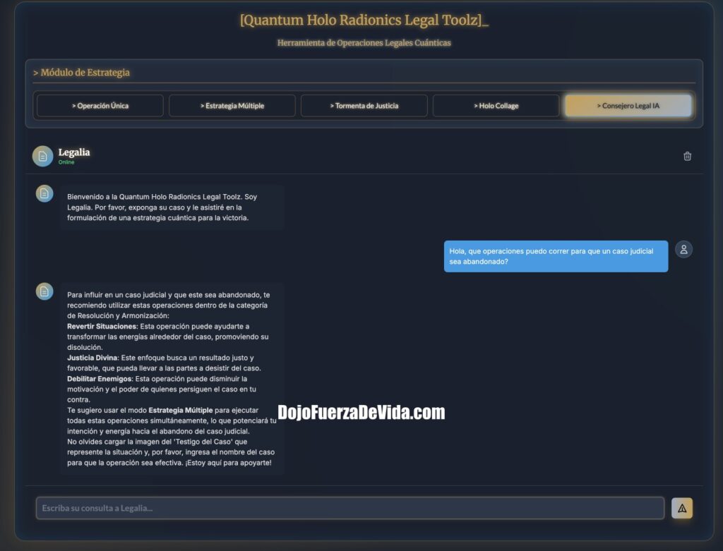 programa quantum holo radionics legal toolz para asuntos legales