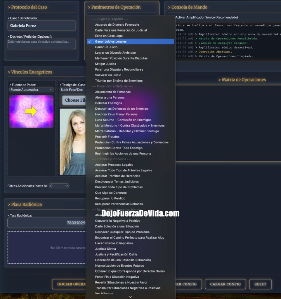 programa quantum holo radionics legal toolz para asuntos legales