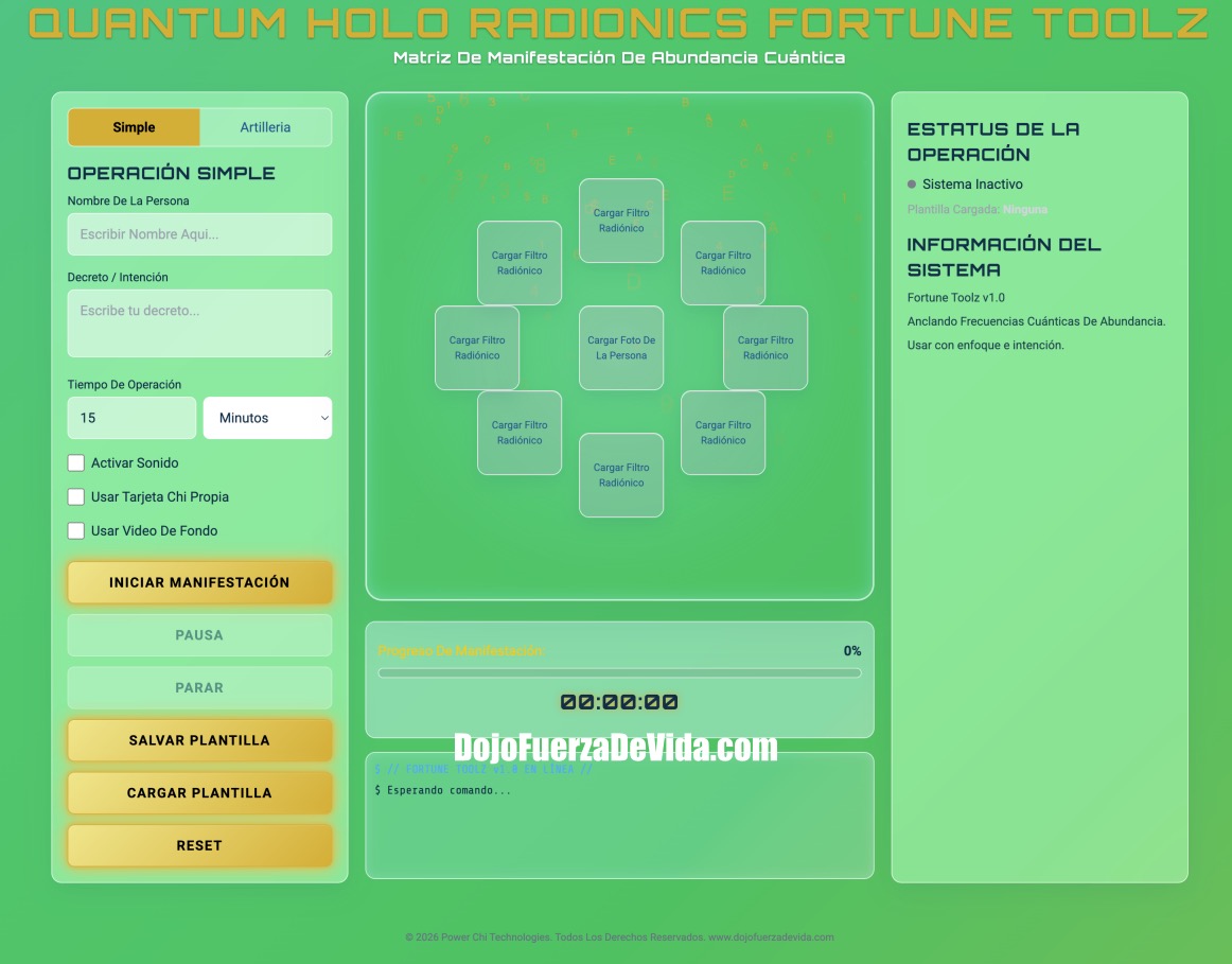 quantum holo radionics fortune toolz