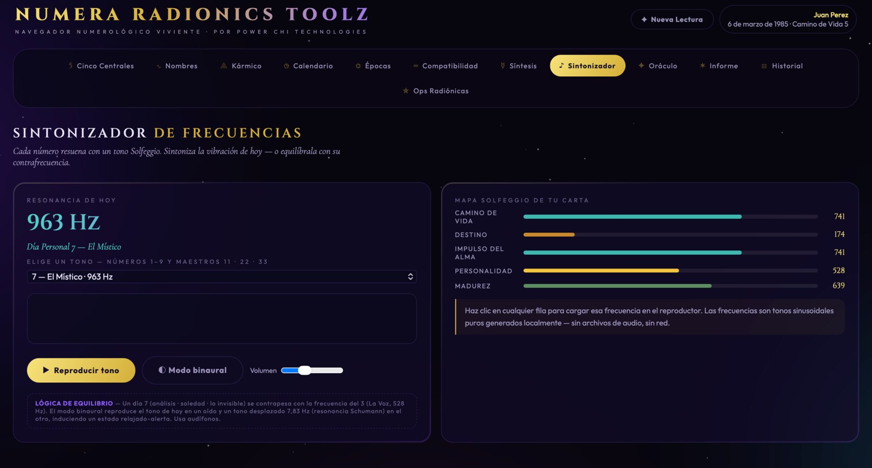 Numera Radionics Toolz,software de numerología,numerología avanzada,numerología radiónica,radionica numerologica,app numerologica,programa de numerología,numerología con IA,inteligencia artificial esotérica,operaciones radiónicas,software radiónico,radionica espiritual,carta numerológica,camino de vida,número de destino,número del alma,compatibilidad numerológica,calendario numerológico,ciclos personales,pináculos numerológicos,deudas kármicas,nombres numerológicos,optimización de nombres,frecuencias solfeggio,oráculo IA,manifestación radiónica,metafísica digital,software esotérico,herramientas holísticas,Dojo Fuerza de Vida