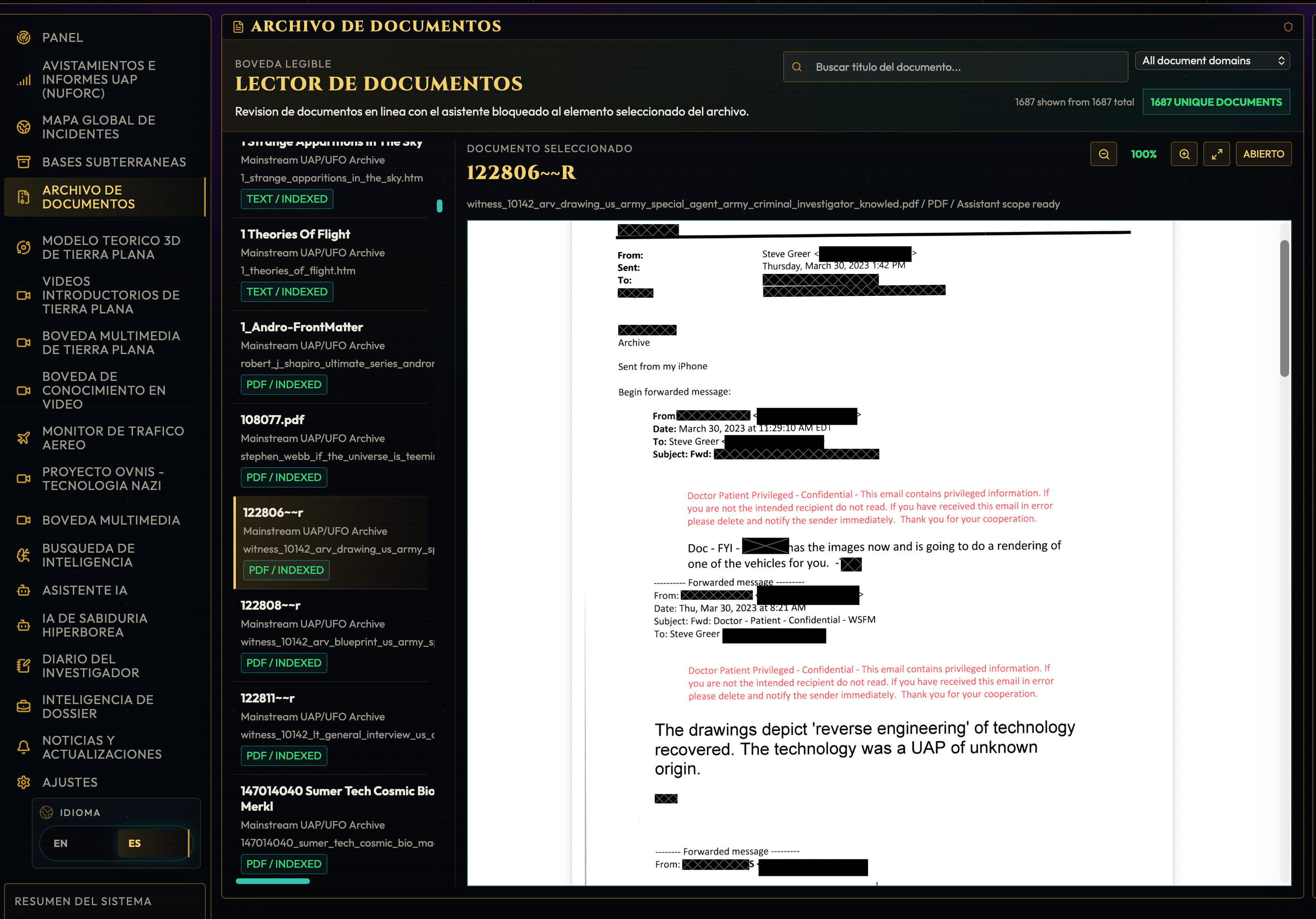 Sky Vault PhantomX,software OVNI,programa para investigar OVNIs,investigación UAP,archivos extraterrestres,documentos OVNI desclasificados,inteligencia artificial OVNI,archivos gubernamentales OVNI,reportes de avistamientos,mapa de avistamientos OVNI,NUFORC,fenómenos anómalos no identificados,investigación alienígena,documentos de divulgación OVNI,bases subterráneas alienígenas,archivos confidenciales OVNI,biblioteca OVNI digital,software de investigación paranormal,estación de inteligencia OVNI,divulgación extraterrestre,expedientes UAP,videos OVNI,fotografías OVNI,dossier de investigación,buscador semántico OVNI,programa OVNI para Windows,programa OVNI para Mac,inteligencia artificial extraterrestre,bóveda de archivos OVNI,investigación de fenómenos aéreos