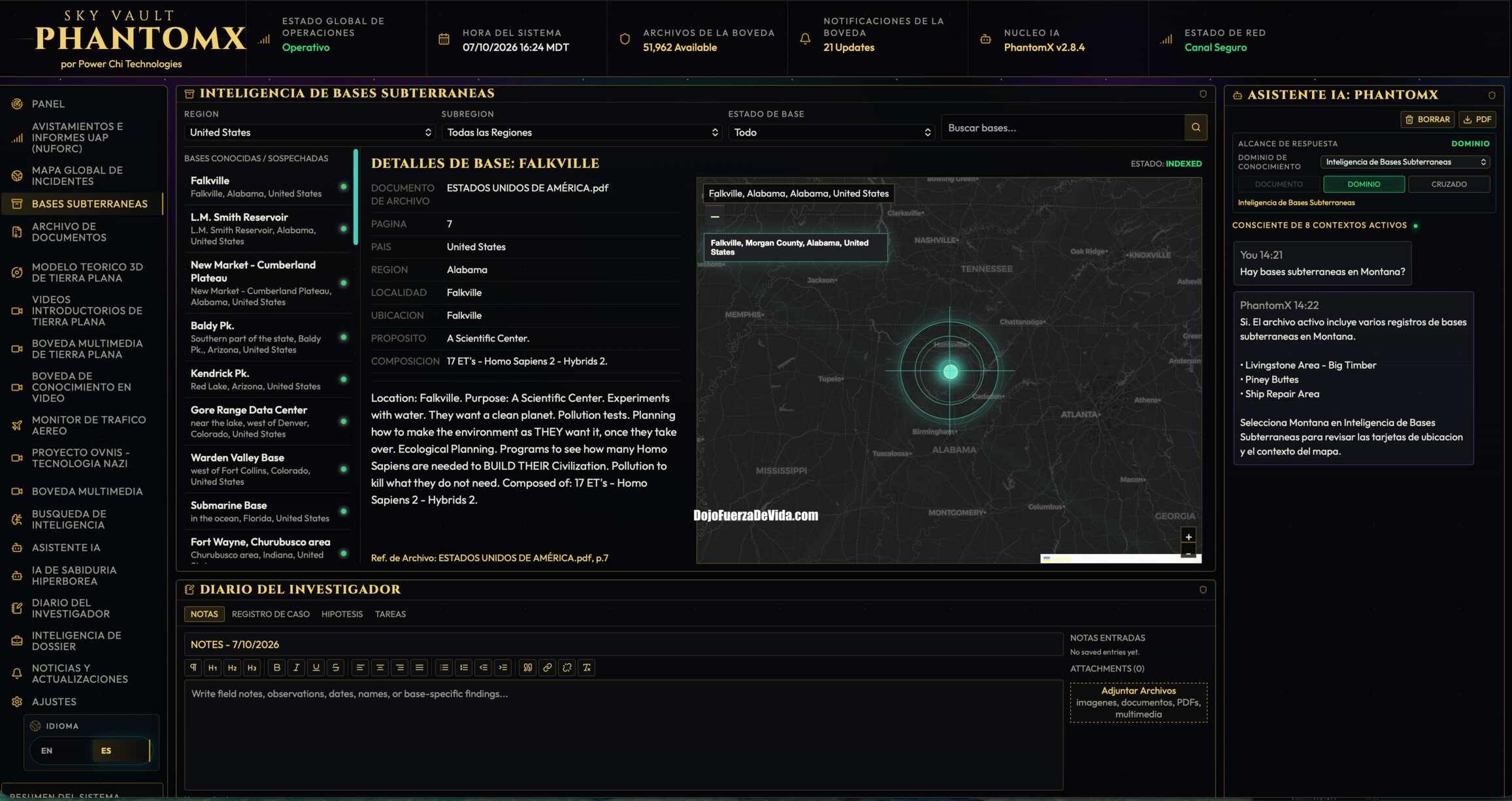 Sky Vault PhantomX,software OVNI,programa para investigar OVNIs,investigación UAP,archivos extraterrestres,documentos OVNI desclasificados,inteligencia artificial OVNI,archivos gubernamentales OVNI,reportes de avistamientos,mapa de avistamientos OVNI,NUFORC,fenómenos anómalos no identificados,investigación alienígena,documentos de divulgación OVNI,bases subterráneas alienígenas,archivos confidenciales OVNI,biblioteca OVNI digital,software de investigación paranormal,estación de inteligencia OVNI,divulgación extraterrestre,expedientes UAP,videos OVNI,fotografías OVNI,dossier de investigación,buscador semántico OVNI,programa OVNI para Windows,programa OVNI para Mac,inteligencia artificial extraterrestre,bóveda de archivos OVNI,investigación de fenómenos aéreos