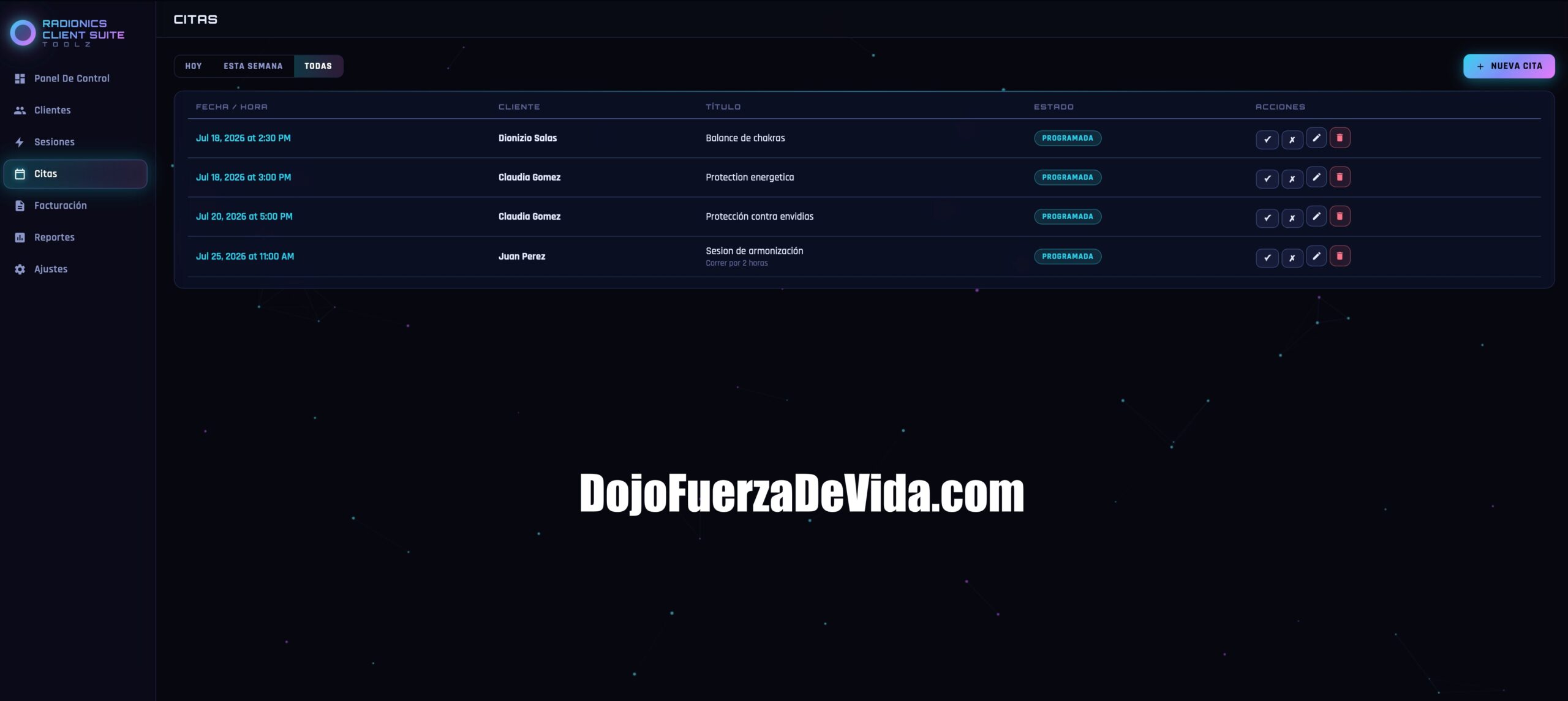 Radionics Clients Suite Toolz,software para radiónica,CRM para terapeutas holísticos,gestión de clientes radiónica,historial de sesiones,agenda para terapeutas,facturación de consultas,informes de clientes,software para radiestesia,programa para Reiki,gestión de consultas de tarot,software para astrólogos,CRM offline,software para Windows y Mac,Quantum Radionics Fire Toolz,registro de operaciones radiónicas,administración de terapias holísticas,base de datos de clientes,agenda de consultas espirituales,software para profesionales metafísicos