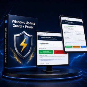 Windows Update Guard,Windows Update Privacy Guard,bloquear actualizaciones de Windows,controlar Windows Update,privacidad Windows 11,reducir telemetría Windows,controlar OneDrive,bloquear red Microsoft,firewall Windows,bloquear Azure,reglas FQDN Windows,evitar suspensión de Windows,mantener PC activo,controlar apagado de pantalla,software para Windows 10 y 11,programa en español para Windows