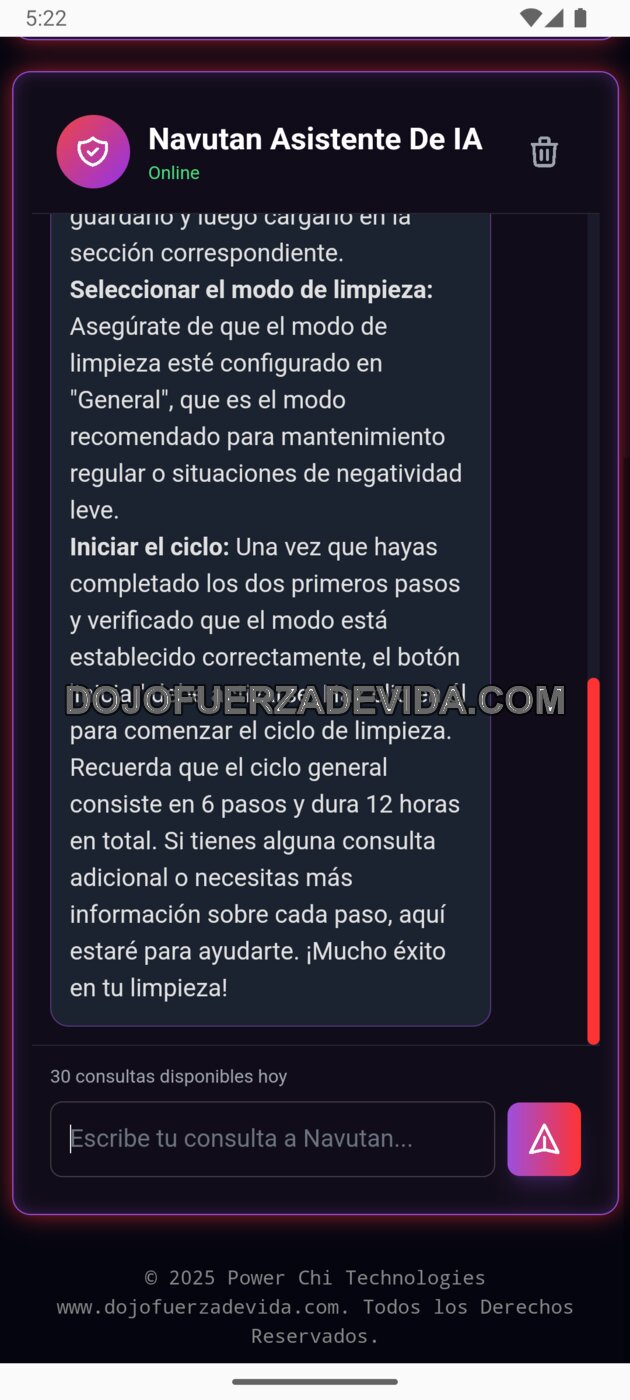 Navutan IA dentro de Cleansing Toolz para Android