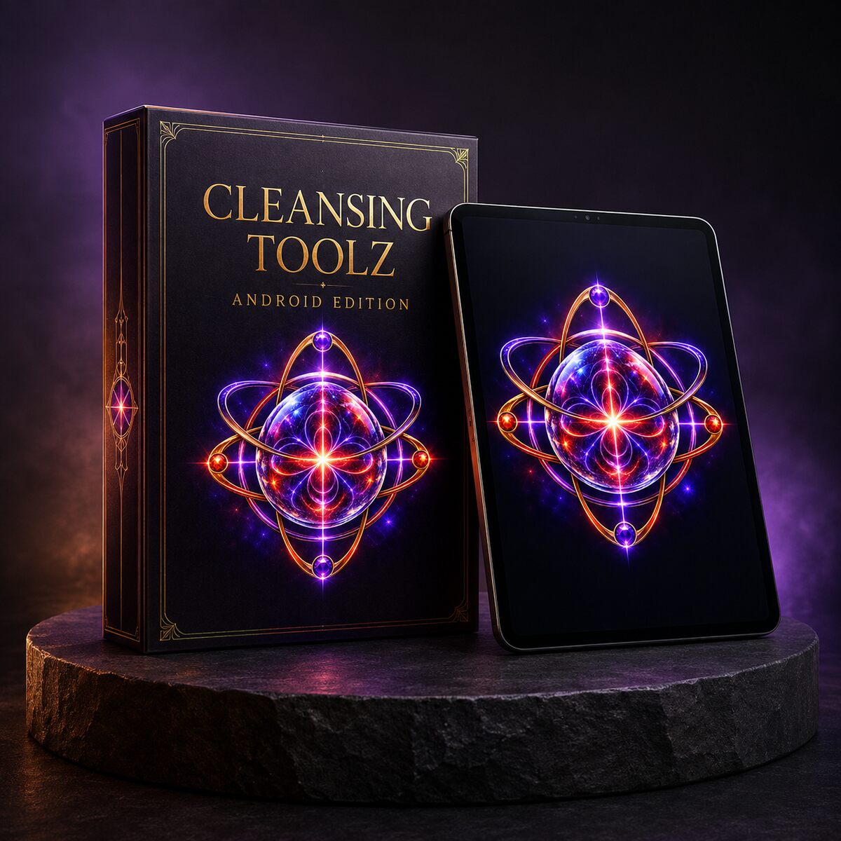 Caja digital y dispositivo Android de Quantum Holo Radionics Cleansing Toolz