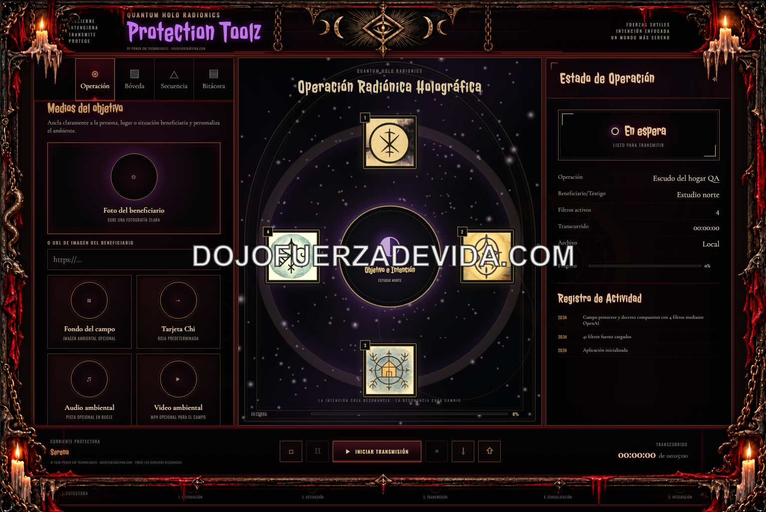 quantum holo radionics protection toolz screenshot 04 04 beneficiary media Beneficiario, multimedia y tarjeta Chi