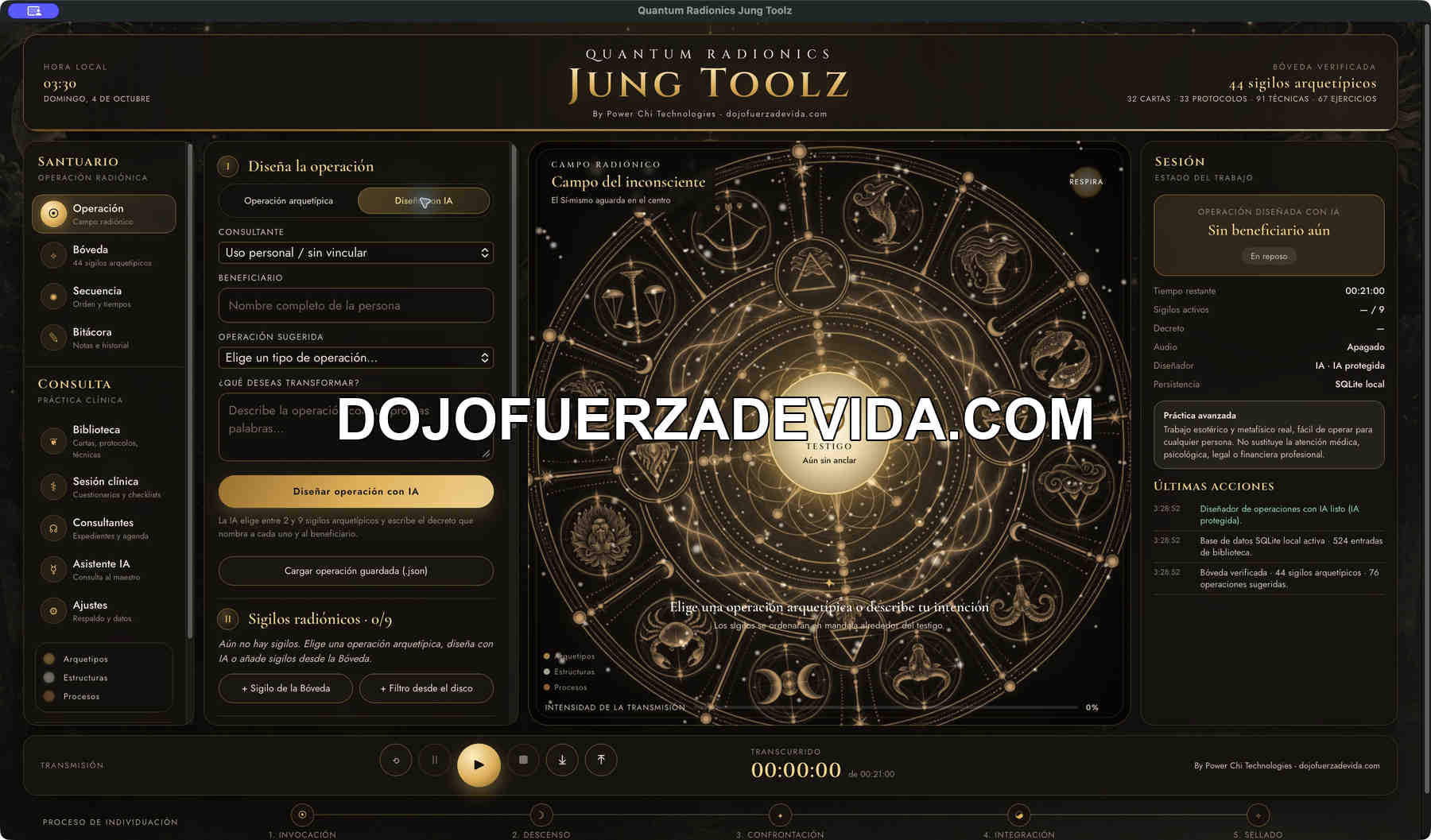 Diseñador de operaciones con IA Diseñador protegido de operaciones arquetípicas con inteligencia artificial